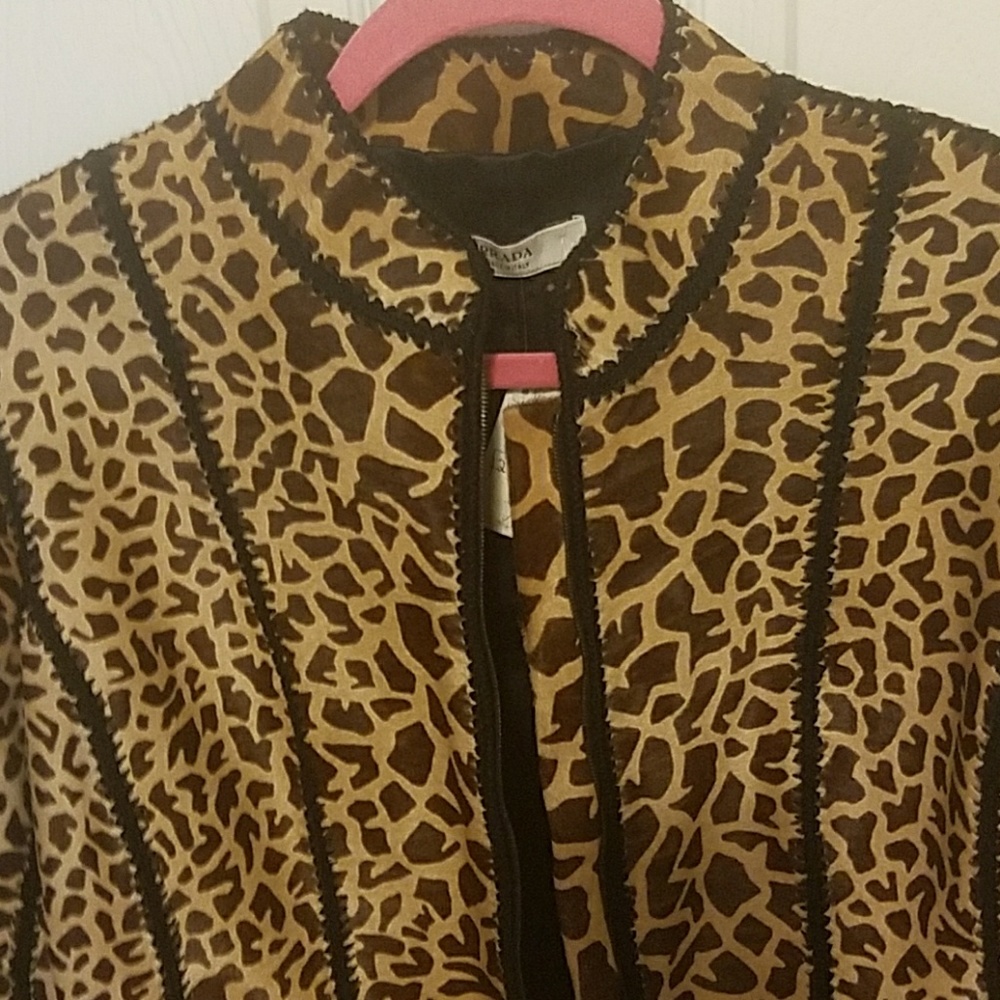 Authentic Prada giraffe print jacket
